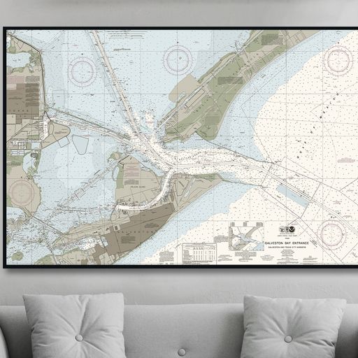 Entrance to Galveston Bay The Nautical Chart Company