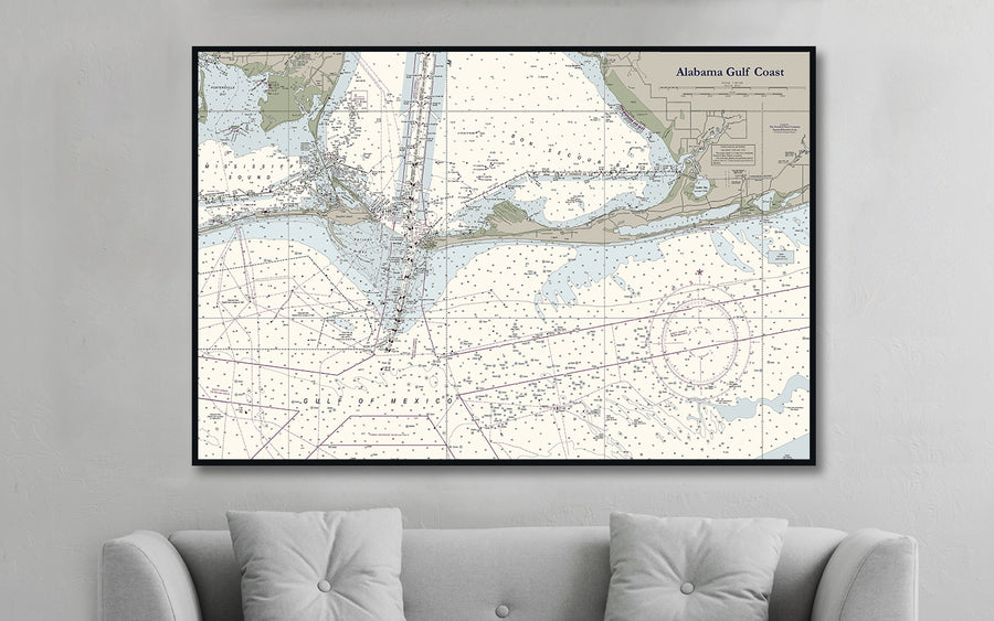 Alabama Gulf Coast Nautical Chart