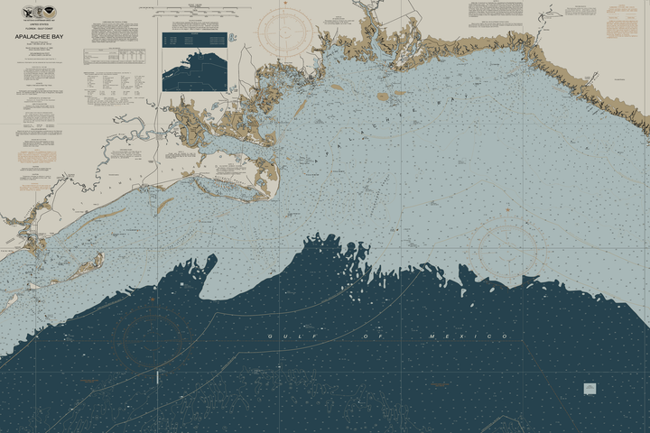 Apalachee Bay Nautical Chart — Heritage Edition — Heritage Edition palette