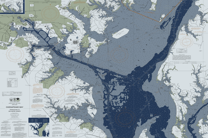 Chesapeake Bay Approaches to Baltimore Harbor — Modern Edition — Modern Edition palette
