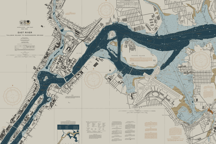 East River Tallman Island to Queensboro Bridge — Heritage Edition — Heritage Edition palette