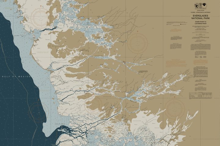 Florida Everglades Nautical Chart — Heritage Edition — Heritage Edition palette