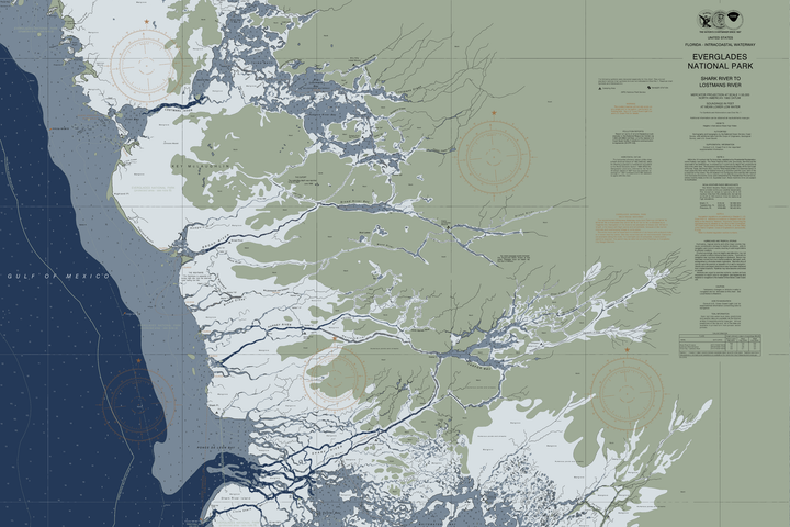 Florida Everglades Nautical Chart — Modern Edition