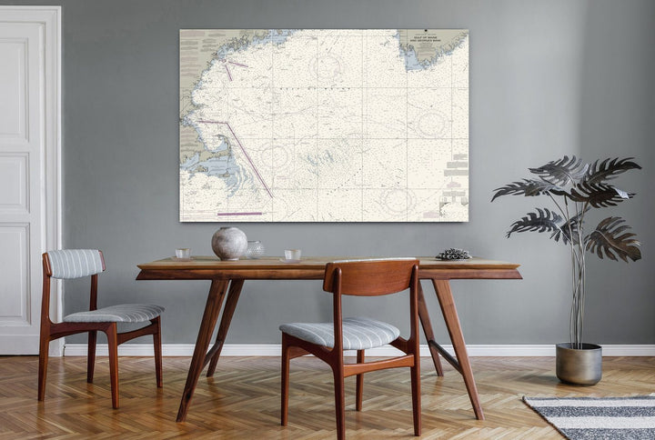 Gulf of Maine and Georges Bank Nautical Chart — Traditional palette
