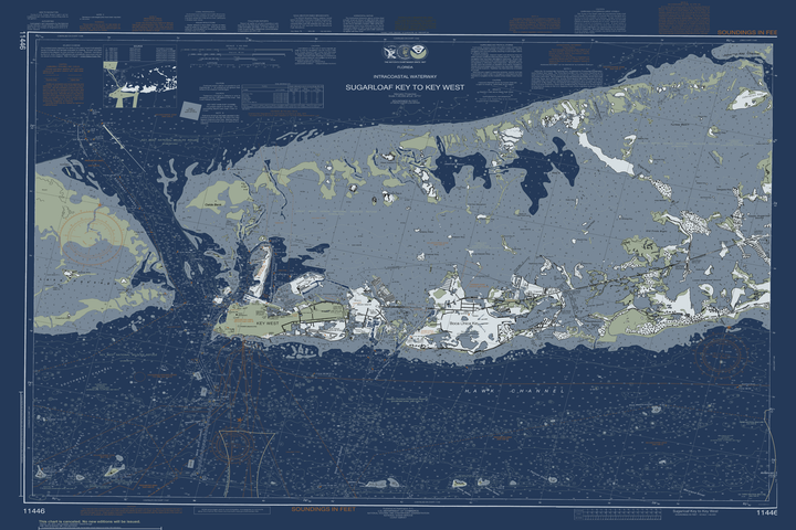 Intracoastal Waterway Sugarloaf Key to Key West — Modern Edition — Modern Edition palette