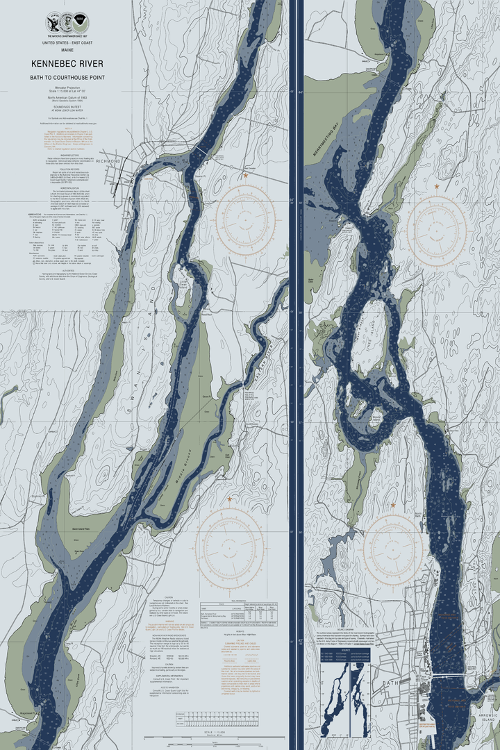 Kennebec River - Bath to Courthouse Point — Modern Edition — Modern Edition palette