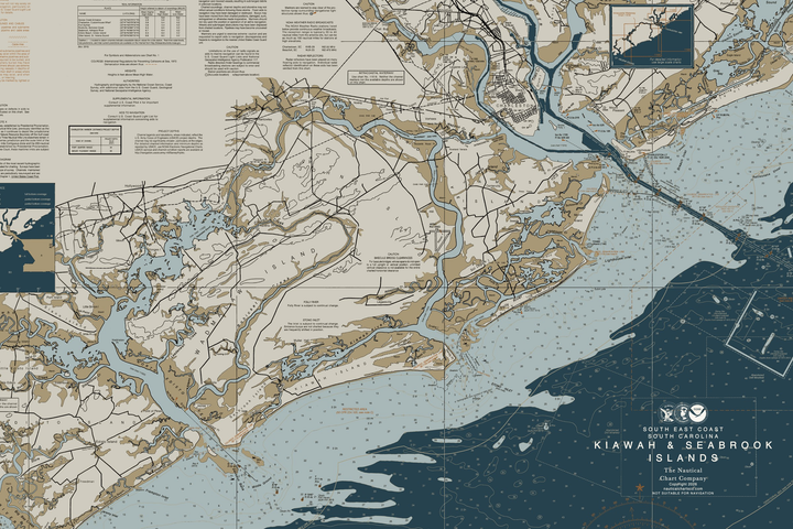 Kiawah & Seabrook Islands Nautical Chart — Heritage Edition
