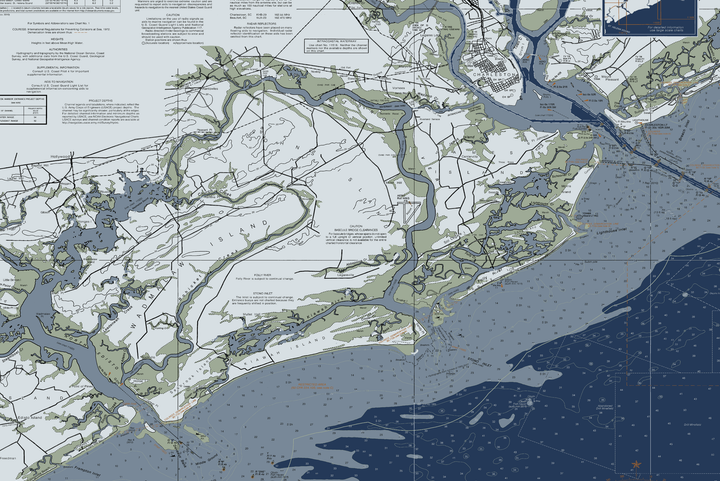 Kiawah & Seabrook Islands Nautical Chart — Modern Edition