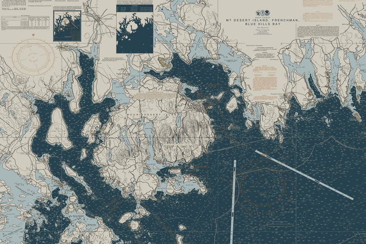 Mt Desert Island, Frenchman, Blue Hills Bay Nautical Chart — Heritage Edition