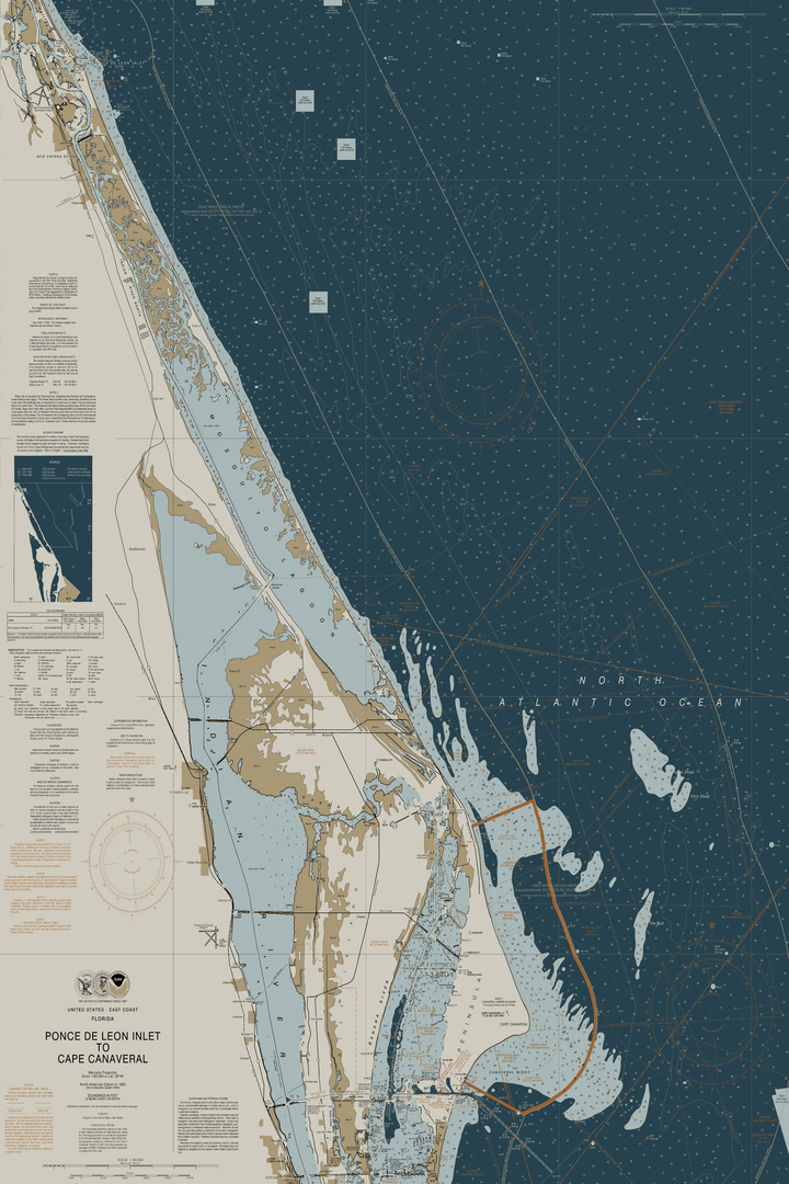 Ponce de Leon Inlet to Cape Canaveral Including Banana River — Heritage Edition — Heritage Edition palette