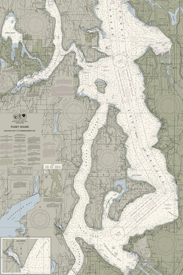 Puget Sound - Shilshole Bay To Commencement Bay