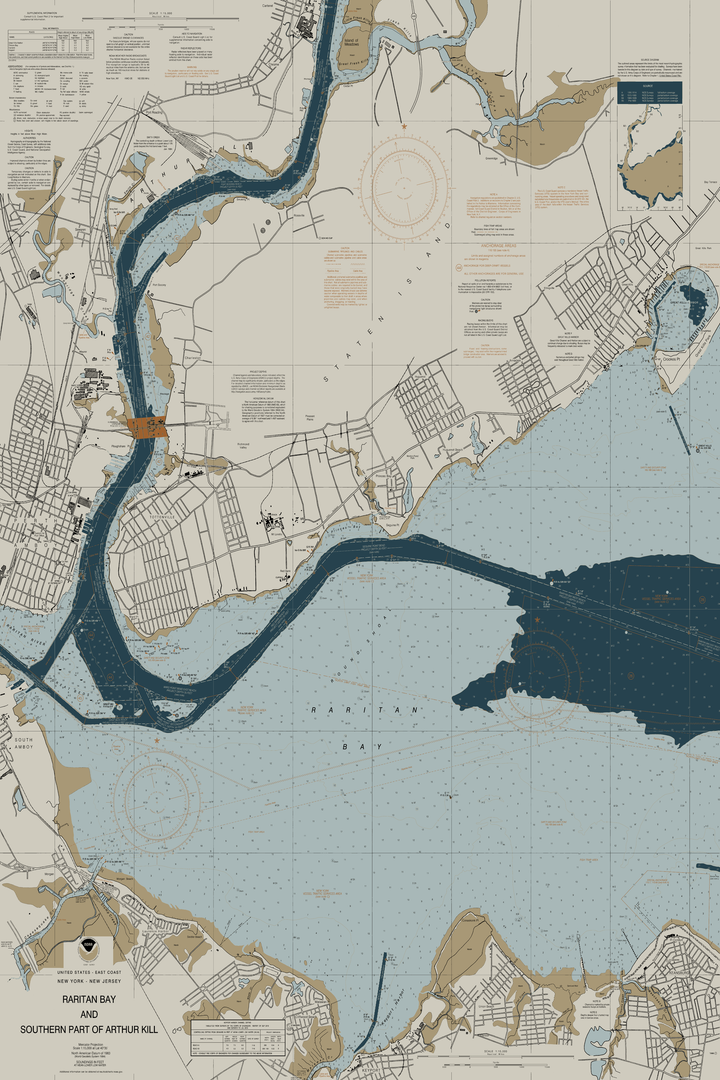 Raritan Bay and Southern Part of Arthur Kill — Heritage Edition — Heritage Edition palette