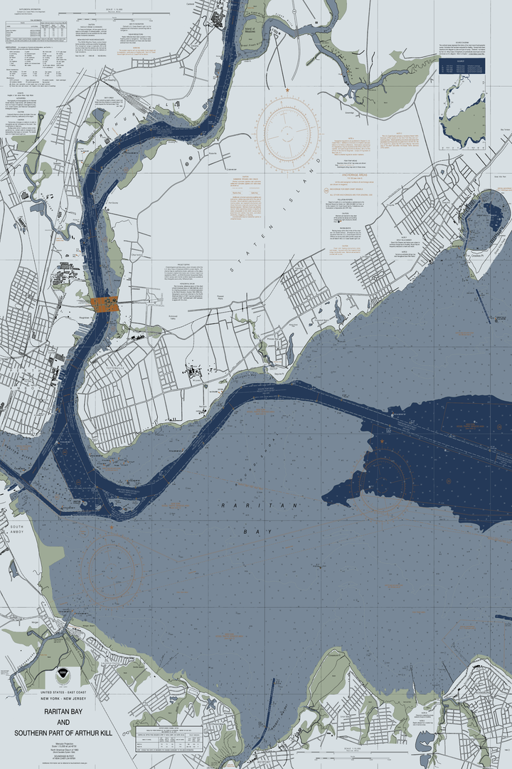Raritan Bay and Southern Part of Arthur Kill — Modern Edition — Modern Edition palette