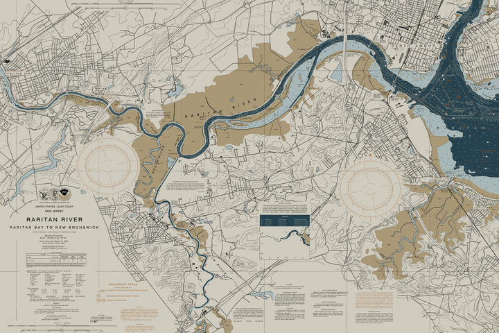 Raritan River New Brunswick to Raritan Bay — Heritage Edition — Heritage Edition palette