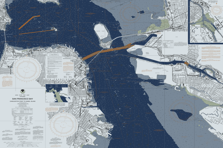 San Francisco Bay - Candlestick Point to Angel Island — Modern Edition — Modern Edition palette