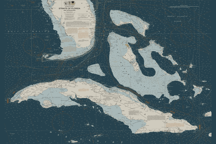 Straits of Florida Nautical Chart — Heritage Edition