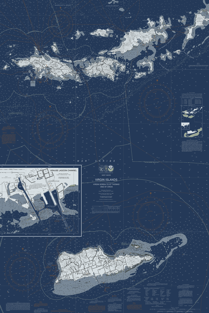 Virgin Islands - Virgin Gorda to St. Thomas and St. Croix — Modern Edition — Modern Edition palette