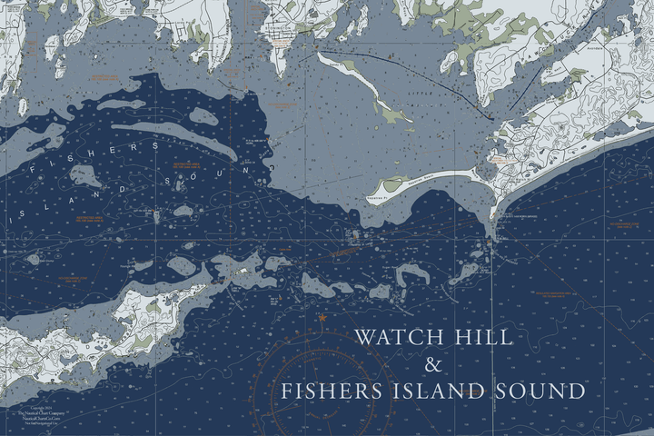 Watch Hill - Little Narragansett - Fishers Island Sound Nautical Chart — Modern Edition