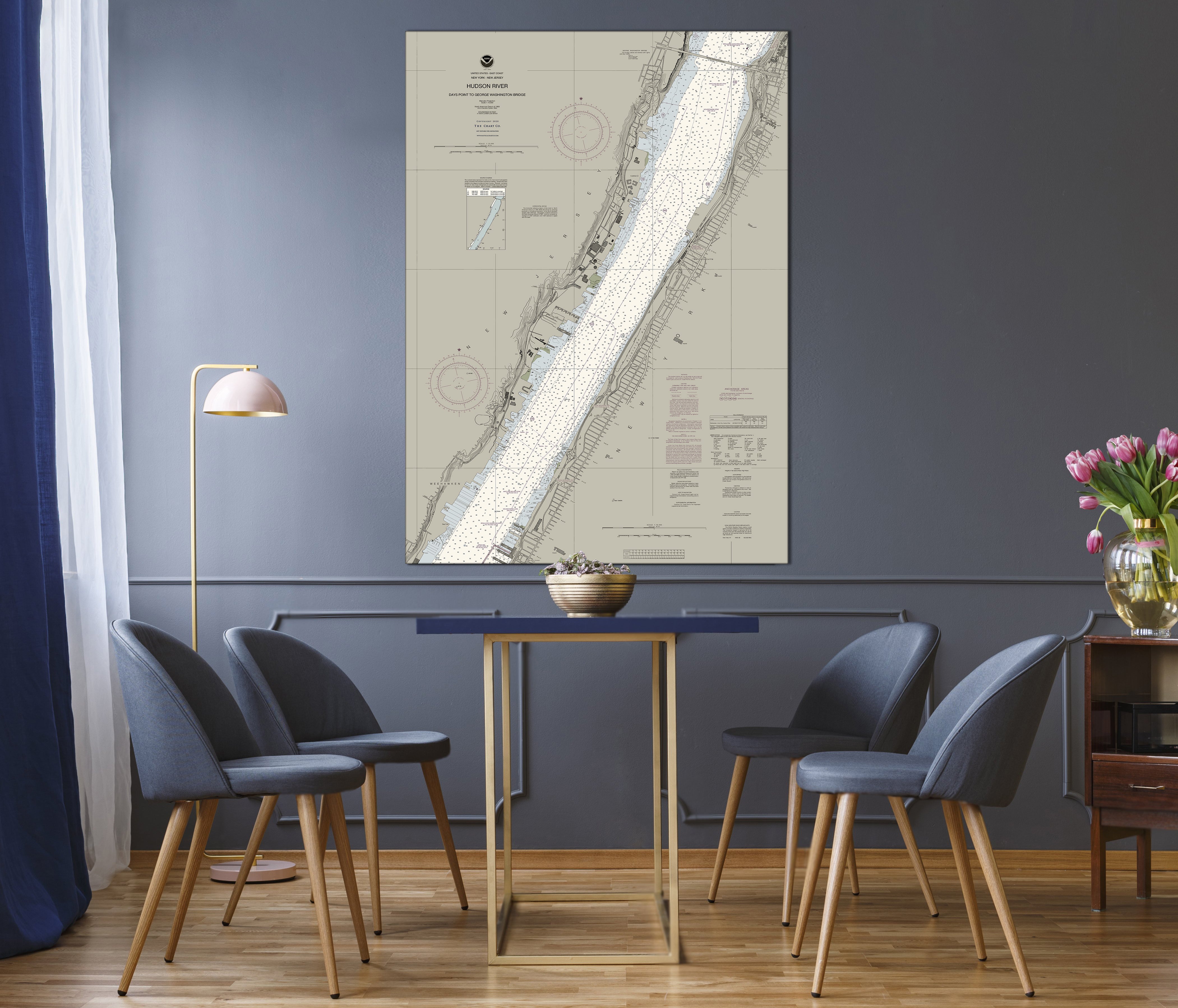 Hudson River Days Pt To George Washington Bridge Nautical Chart The hudson-river-days-pt-to-george-washington-bridge-nautical-chart-the