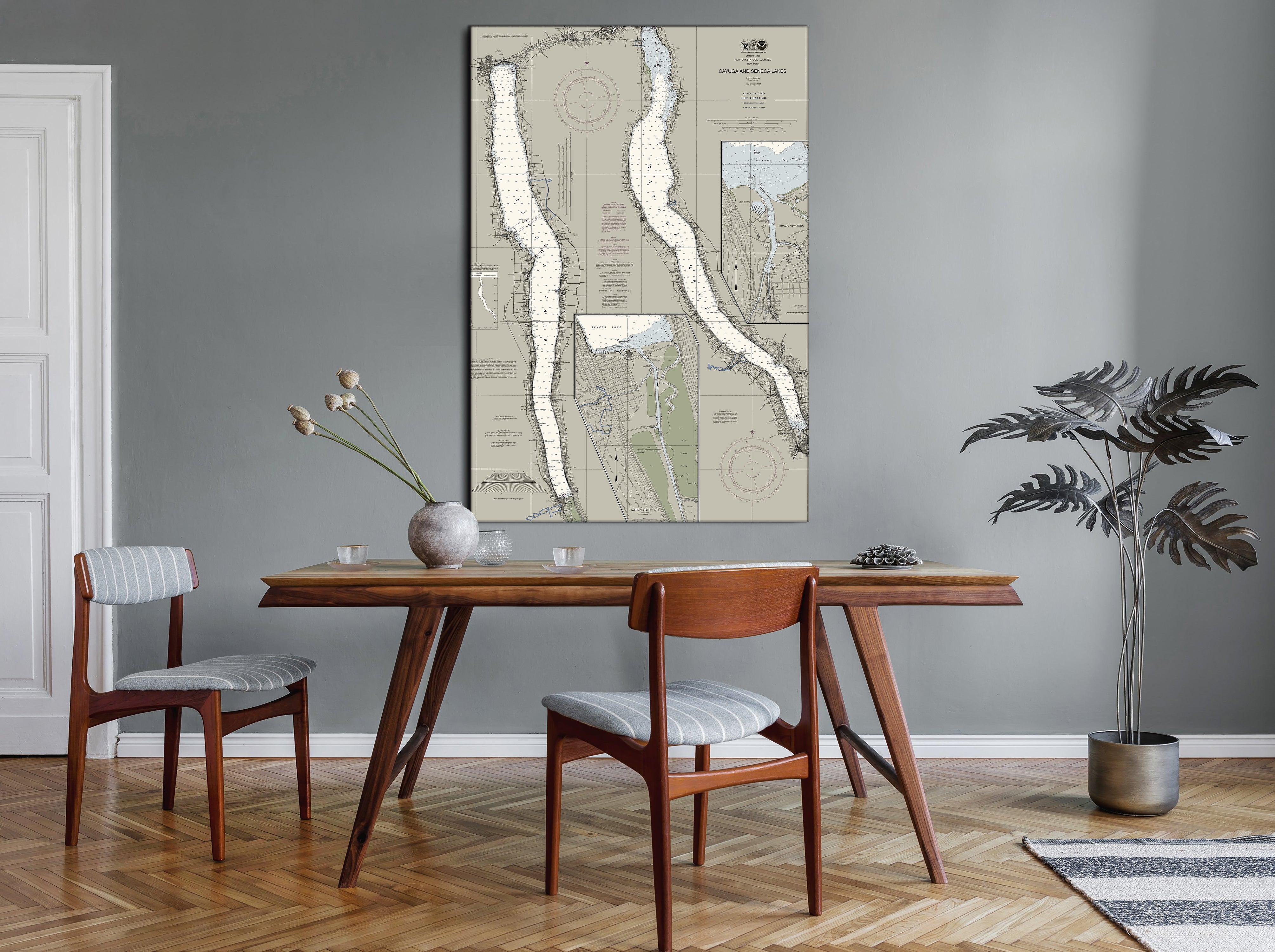 Cayuga And Seneca Lakes Nautical Chart The Nautical Chart Company