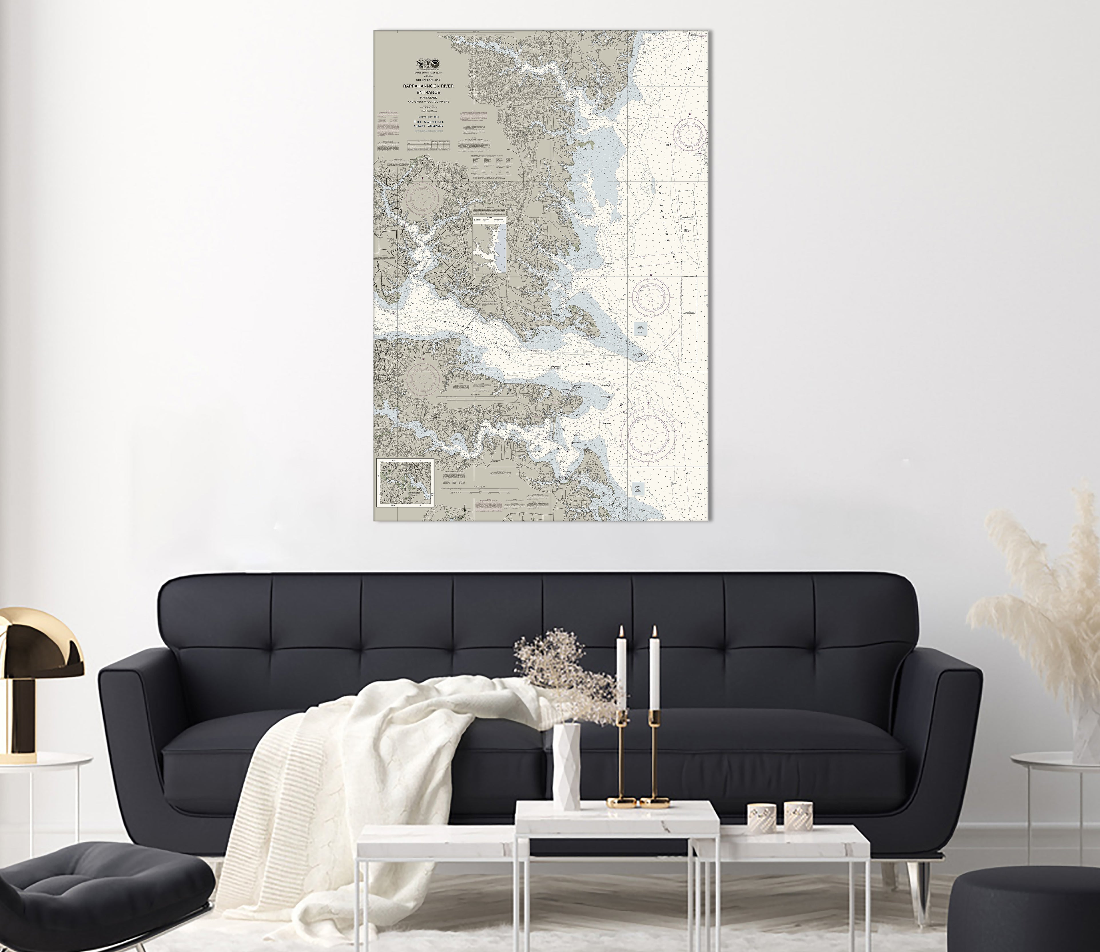 Chesapeake Rappahannock River Entrance Nautical Chart The Nautical