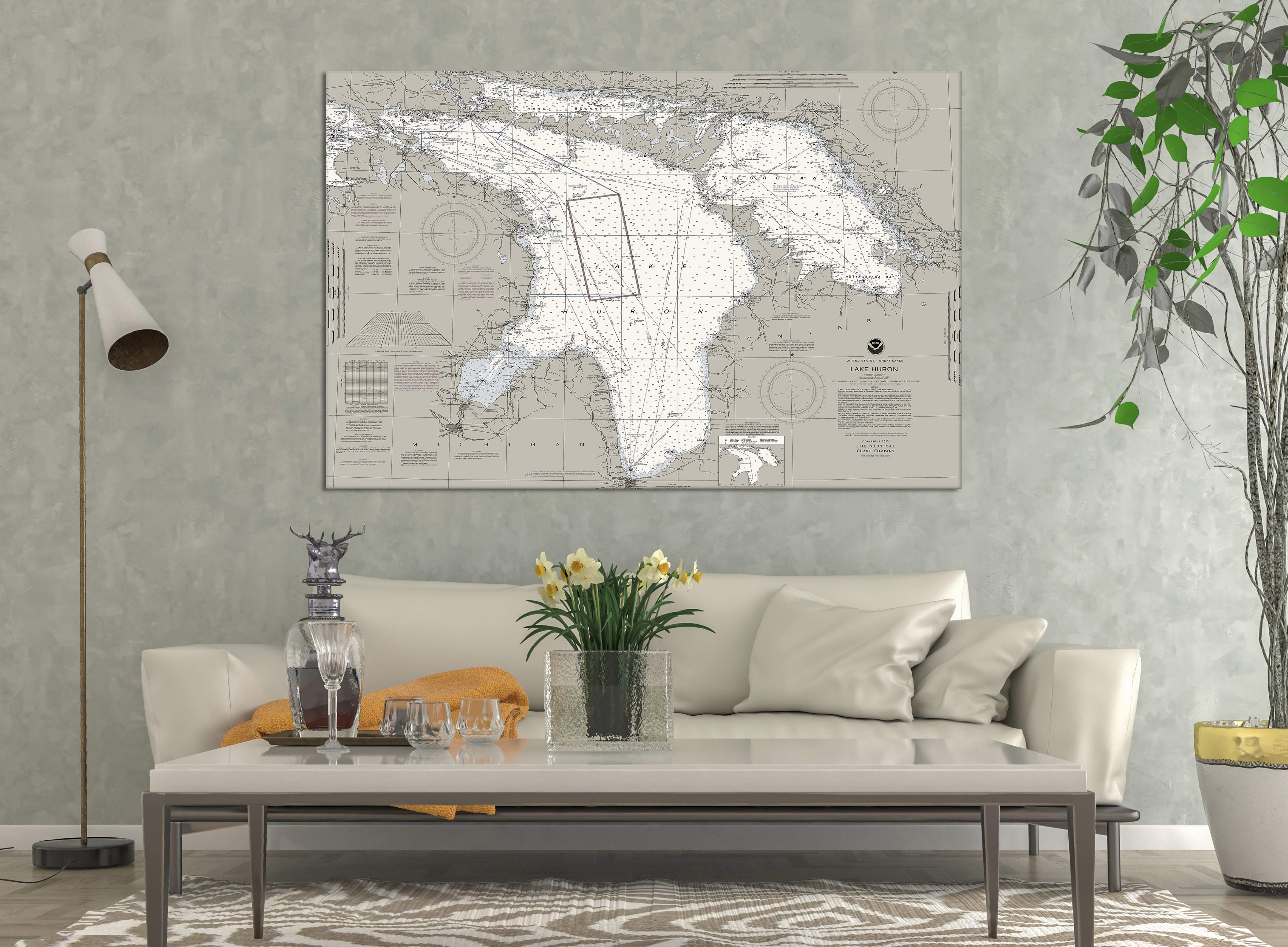 Lake Huron Nautical Chart – The Nautical Chart Company
