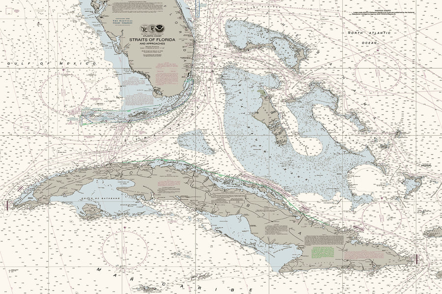 Straits of Florida Nautical Chart