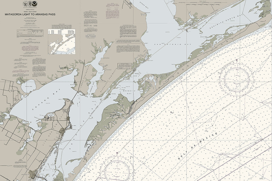 Matagorda Light to Aransas Pass Nautical Chart