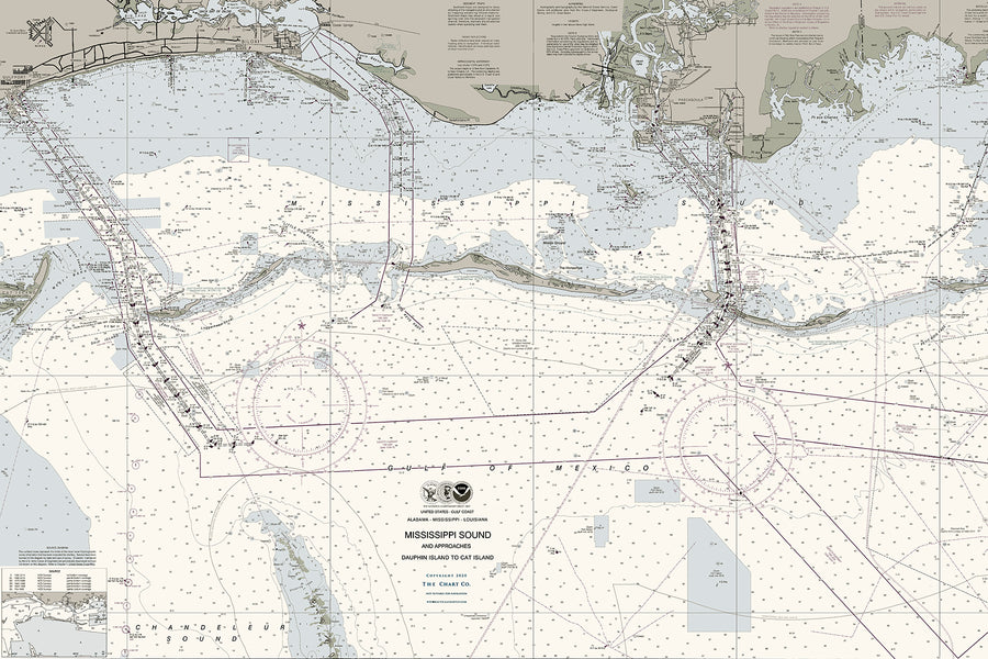 Mississippi Sound Nautical Chart