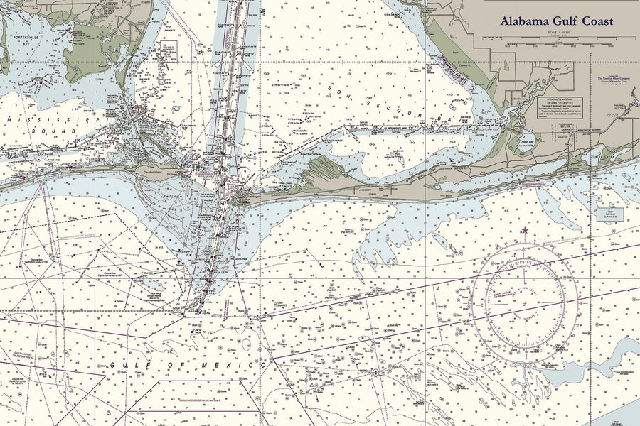 Alabama Gulf Coast Nautical Chart