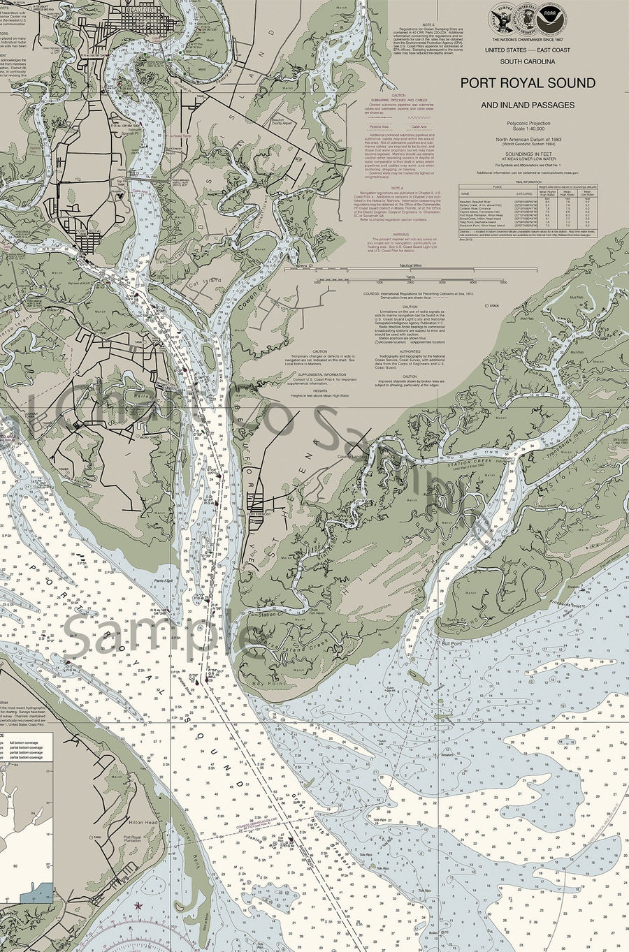Port Royal Sound - Hilton Head - Parris Island - Beaufort - St Helena Island