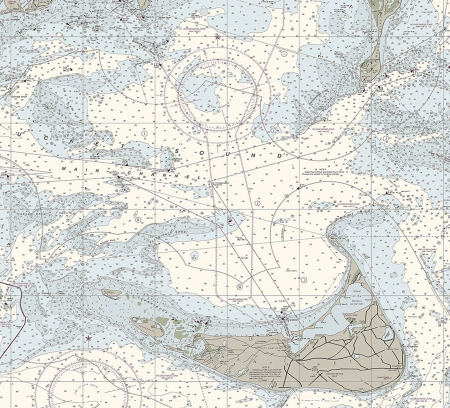 Nantucket Sound and Approaches Nautical Chart