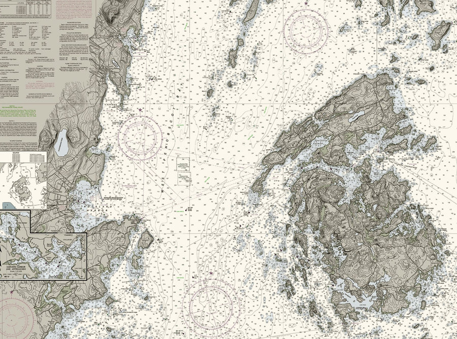 Penobscot Bay Maine Nautical Chart