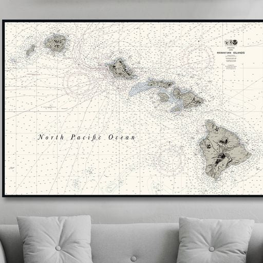 Hawaiian Islands Nautical Chart