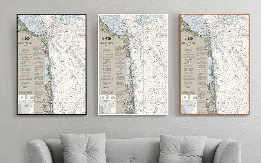 Cape Henlopen to Fenwick Island - Delaware - Nautical Chart