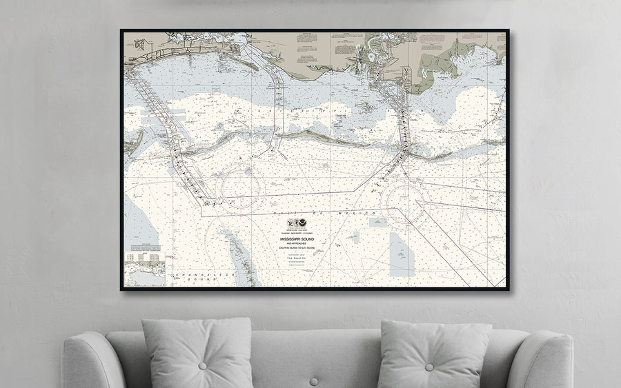 Mississippi Sound Nautical Chart