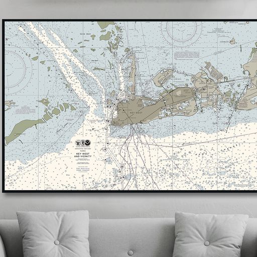 Key West and Vicinity Nautical Chart