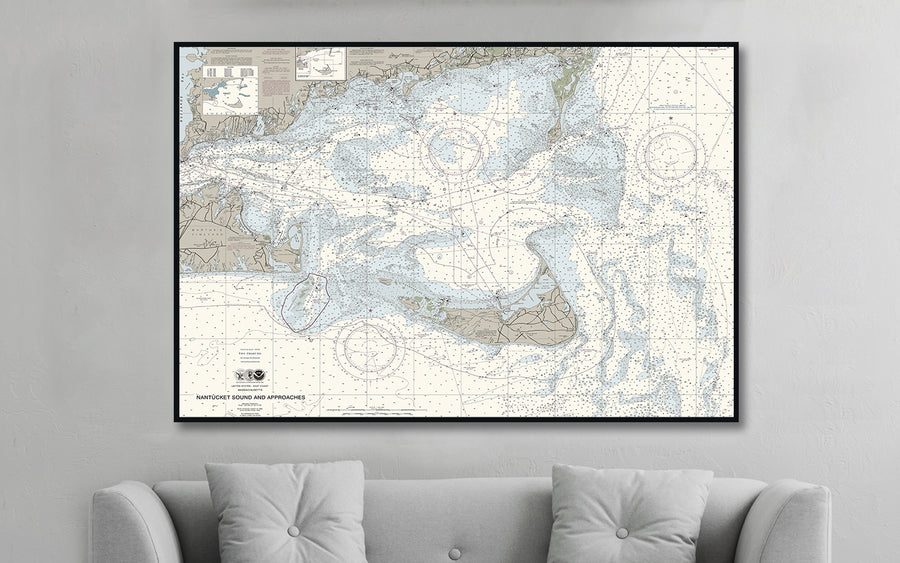 Nantucket Sound and Approaches Nautical Chart