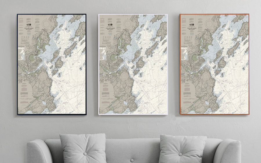 Penobscot Bay and Approaches Maine Nautical Chart