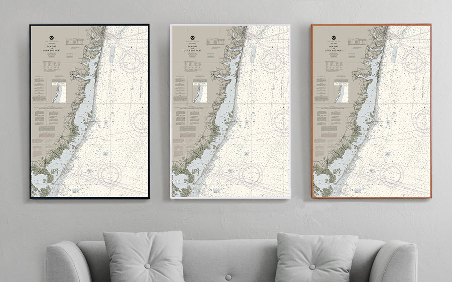 Long Beach, Little Egg Inlet, Barnegat Bay Nautical Chart