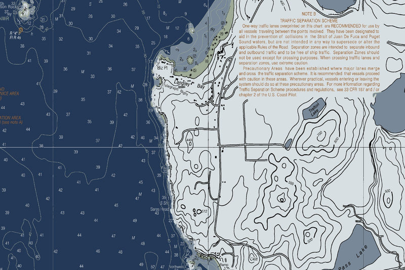 Anacortes to Skagit Bay — Modern Edition — print detail 1