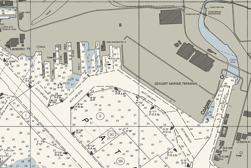 Baltimore Harbor — print detail 1