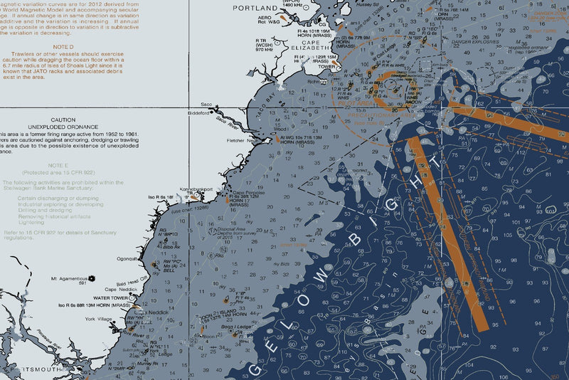 Bay of Fundy to Cape Cod — Modern Edition — print detail 1