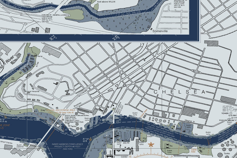 Boston Inner Harbor — Modern Edition — print detail 2