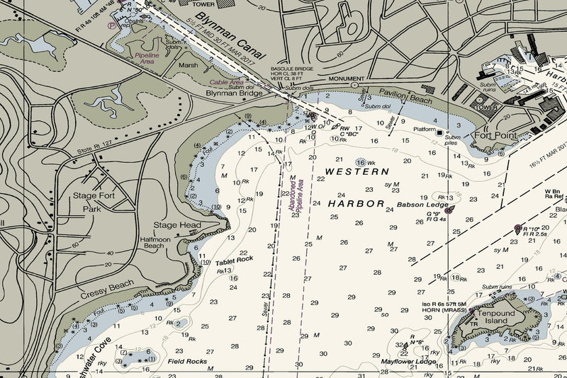 Cape Ann Gloucester Harbor — print detail 1