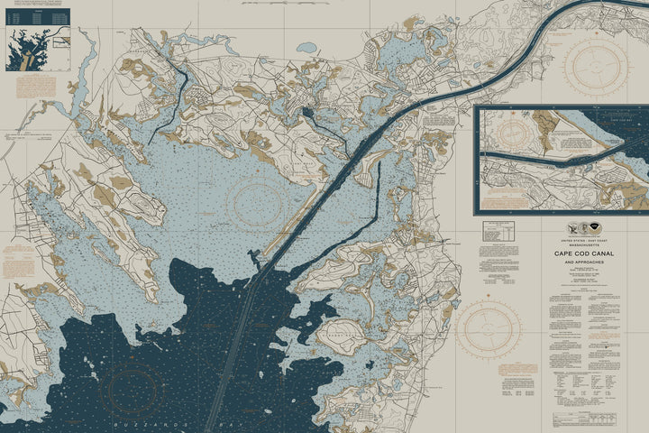 Cape Cod Canal and Approaches Nautical Chart — Heritage Edition