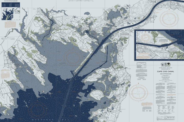 Cape Cod Canal and Approaches Nautical Chart — Modern Edition — Modern Edition palette