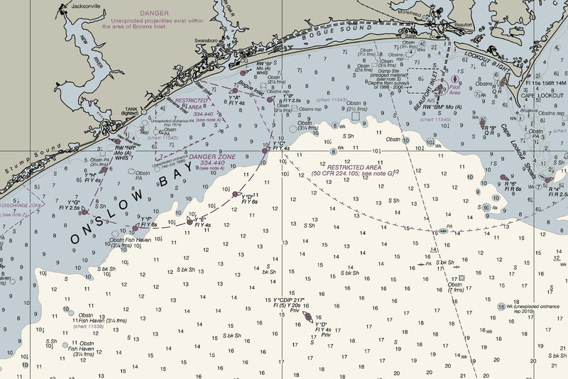 Cape Hatteras to Charleston — print detail 1
