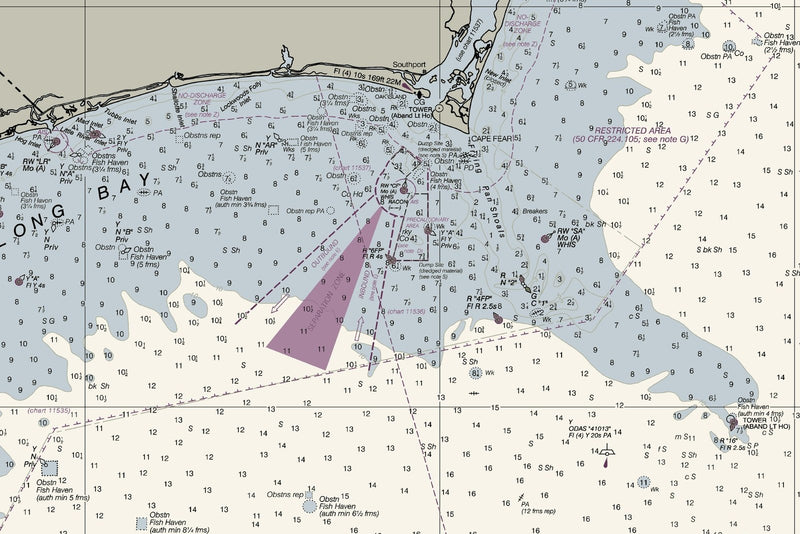 Cape Hatteras to Charleston — print detail 2