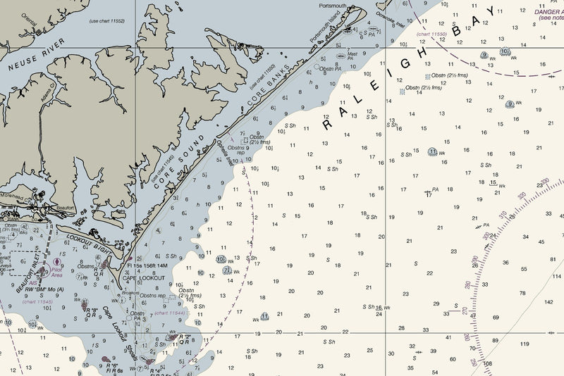 Cape Hatteras to Charleston — print detail 3